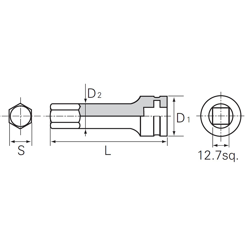 KTC １２．７ｓｑ．インパクトレンチ用ヘキサゴンレンチ BTP4M-08P 京都機械工具 | 工具の通販 FINE PIECE  デリバリー｜自動車の整備機器・用品・システムがネットでお得に仕入れできる業者向け卸売サイト｜エーミング・スキャンツールからアライメントテスターまで